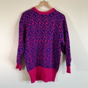 Morado Vintage Colorful Sweater Medium
